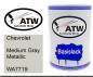 Preview: Chevrolet, Medium Gray Metallic, WA7719: 500ml Lackdose, von ATW Autoteile West.